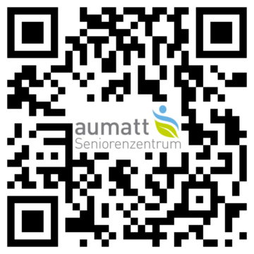 QR Code zum 360° Rundgang Seniorenheim Aumatt Reinach bei Basel