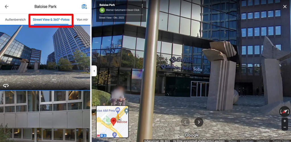 Street View bilder erneuern