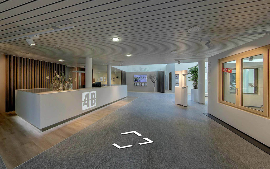 Virtuelle Tour durch eine Ausstellung