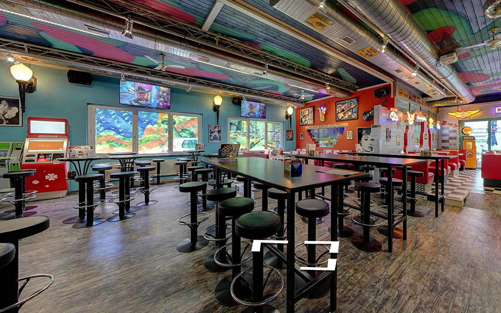 360° Tour durch eine Bar