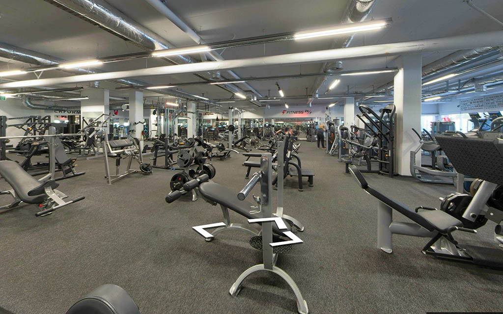 Fitness Center mit 360 Grad Rundgang