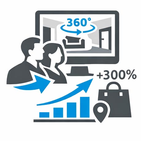 Marketing und Werbe Abteilungen nutzen 360° Foto Rundgänge