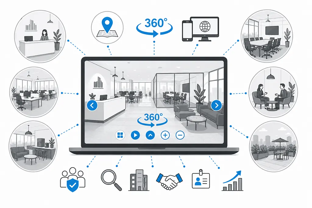 Virtuelle 360 Grad Tour für ein Büro oder einen Workingspace